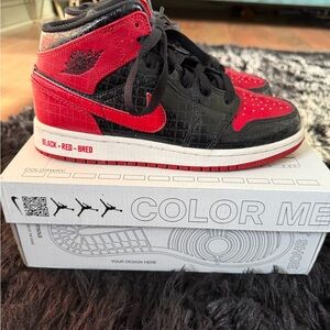 Jordan Kids Sneakers Black Red